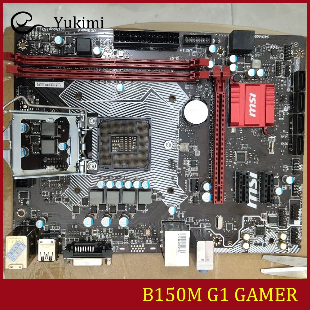 FOR MSI B150M G1 GAMER DDR4*2 LGA1151 DVI-D 32GB Micro-ATX Ｍotherboard Test OK