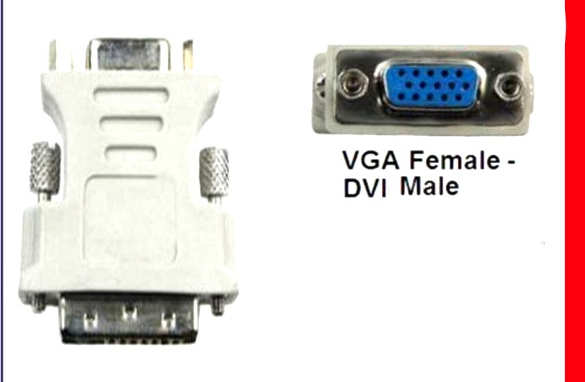 DVI Female Port to VGA Female Port Adapter ✔️Use VGA Cable on a DVI-Out Port