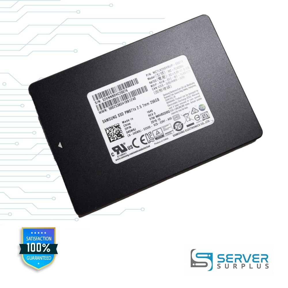 Dell Samsung PM871a 256GB SATA III 6Gb/s 2.5-Inch SSD 45W8J 045W8J
