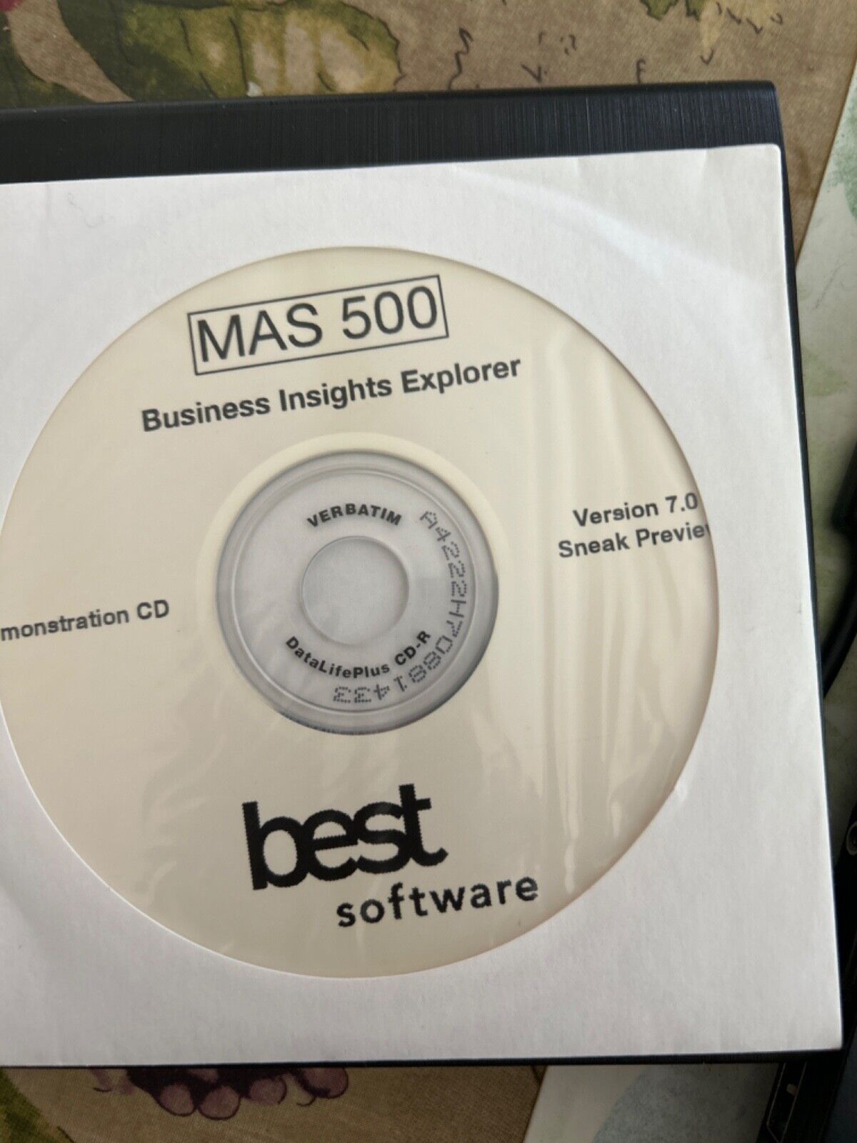 BRAND NEW UNUSED  MAS500 Business Insights Explorer Demonstration CD.