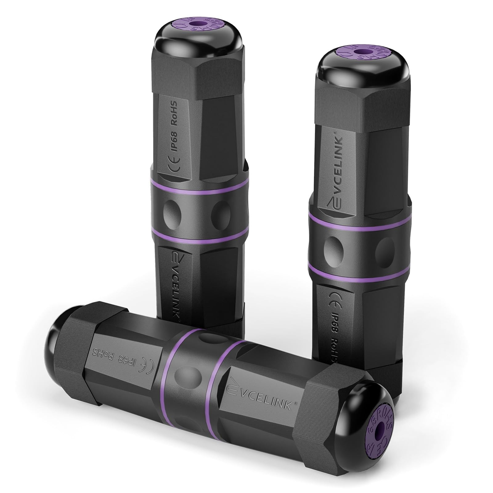 Outdoor Waterproof RJ45 Coupler IP68-1000Mbps High-Speed, Tool-Free Installat...