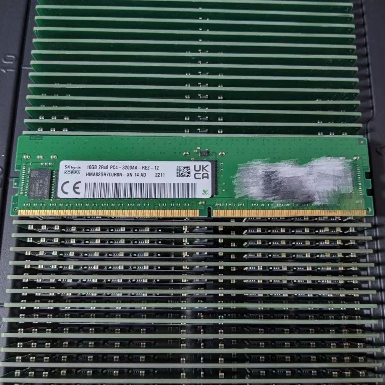 Hynix 16GB DDR4 3200Mhz PC4-25600  2RX8 ECC RDIMM Memory Ram HMA82GR7DJR8N-XN