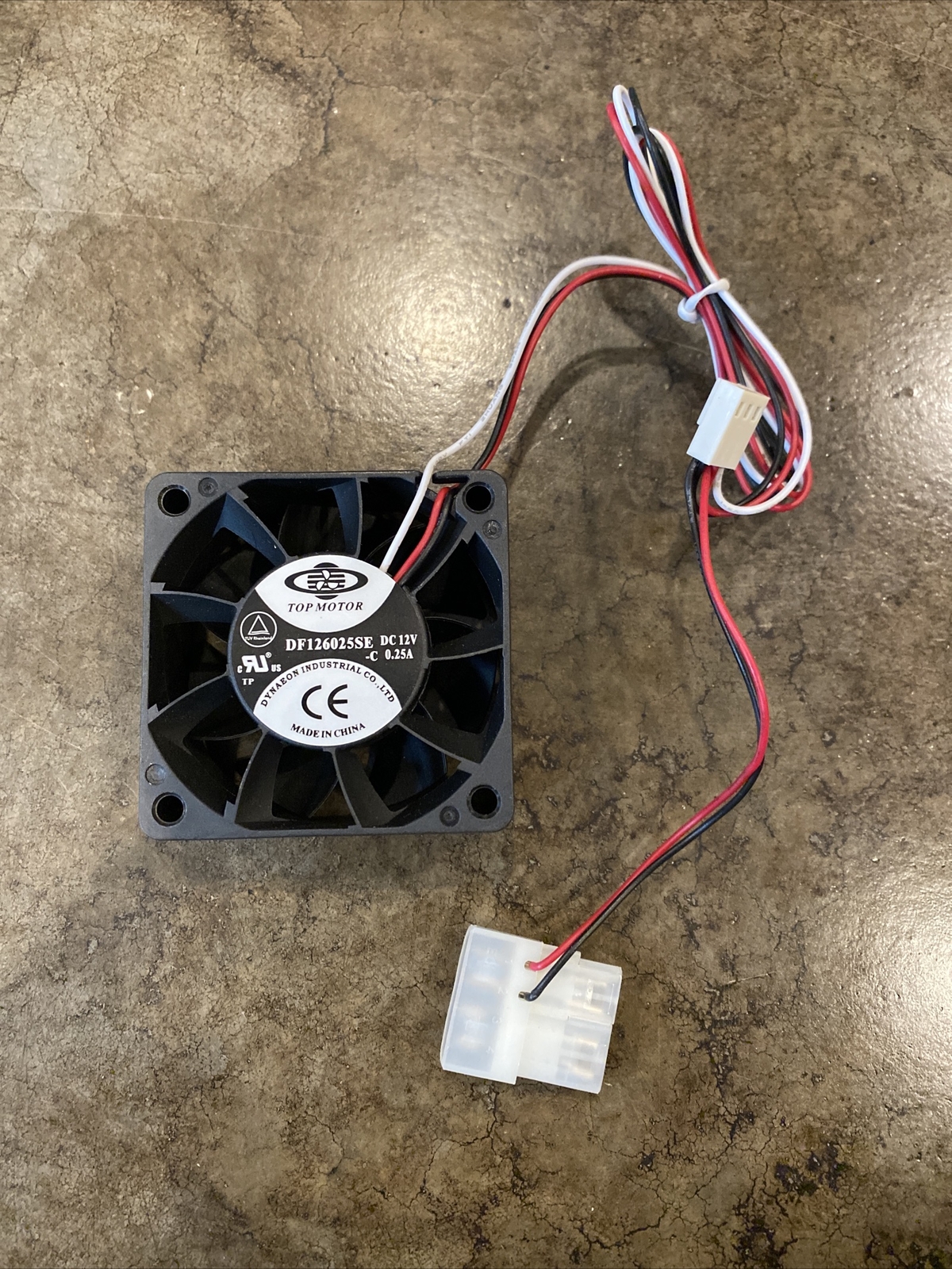 TOP MOTOR DF126025SE 60mm x 60mm x 25mm PWM Fan, 4PIN PWM