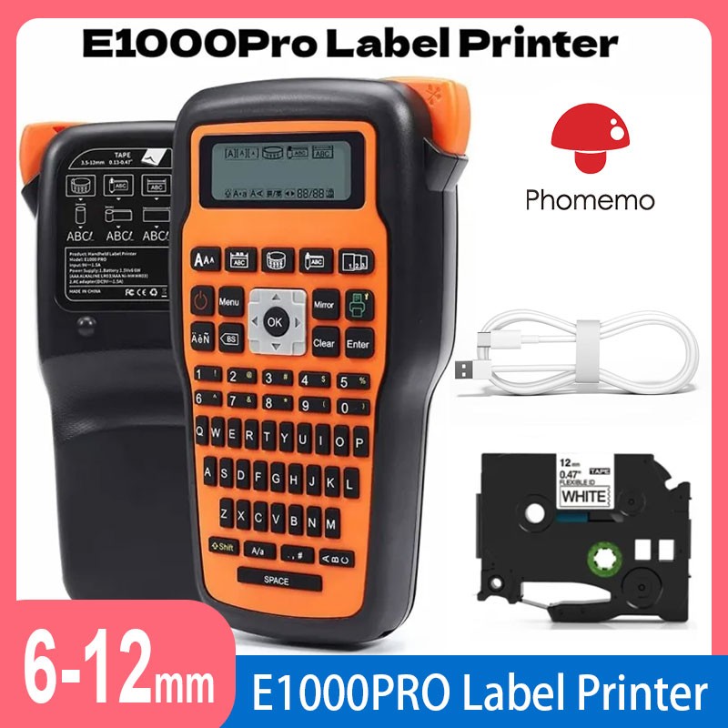 NEW Industrial Label Maker E1000PRO Label Printer for Brother P-Touch TZe-231