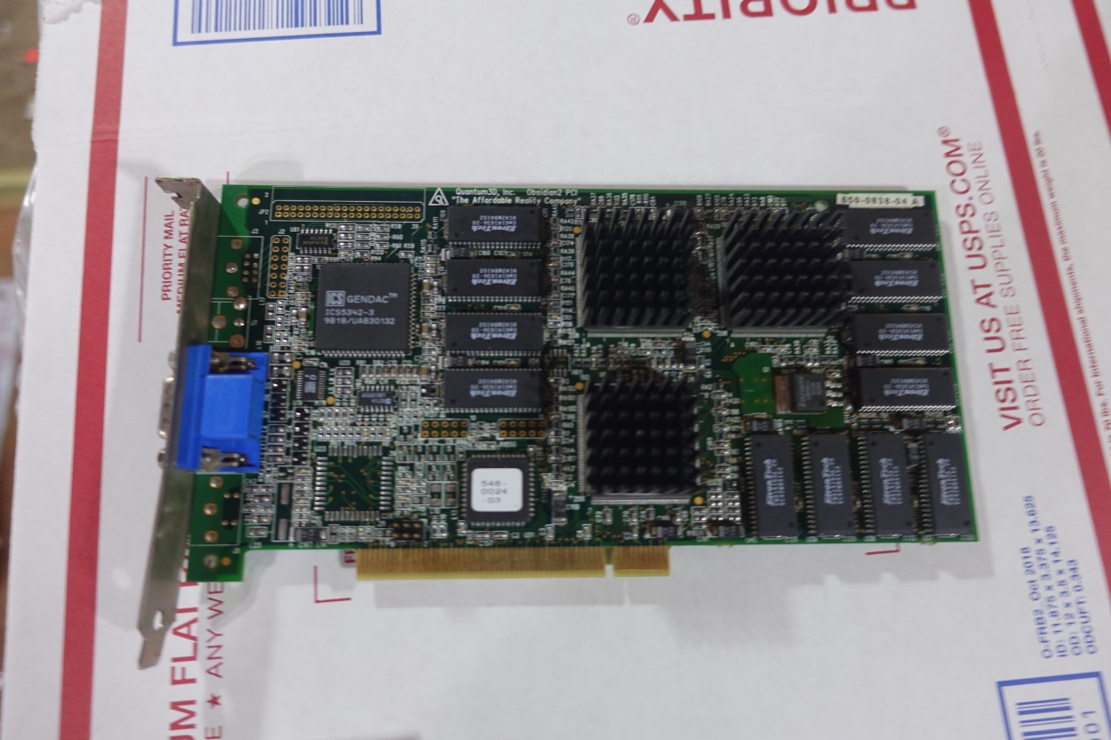 Midway HYDRO THUNDER Arcade Quantum3D Obsidian2 PCI 3dfx GRAPHICS CARD WORKING