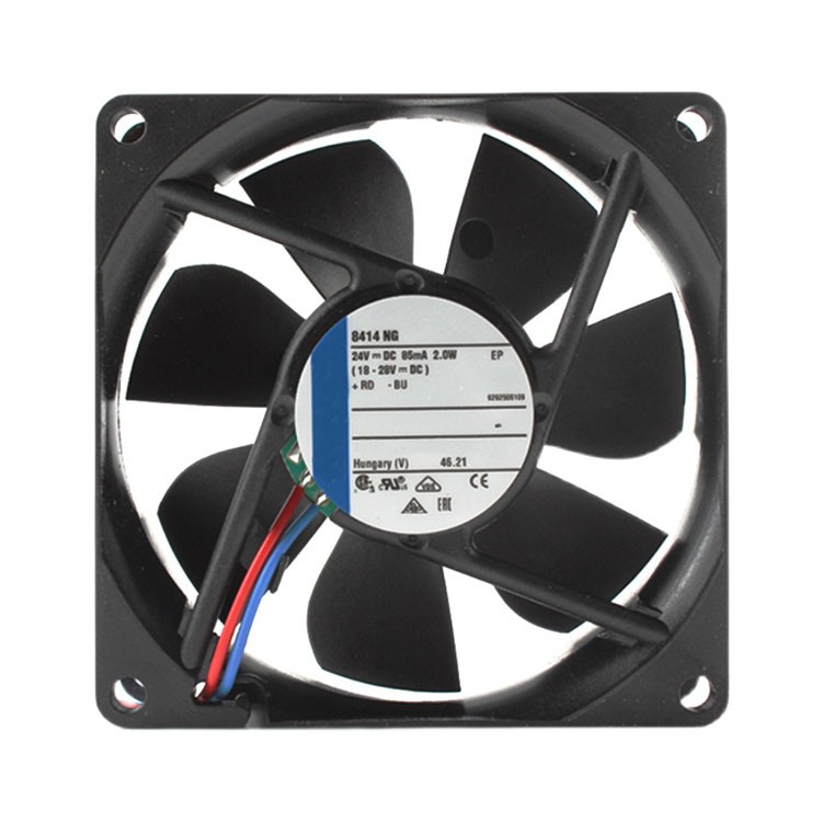 8414NHR 8414HR 8414NG 24V 2.0W 5.8W 2.4W 80*80*25MM 2-Wires Cooling Fan