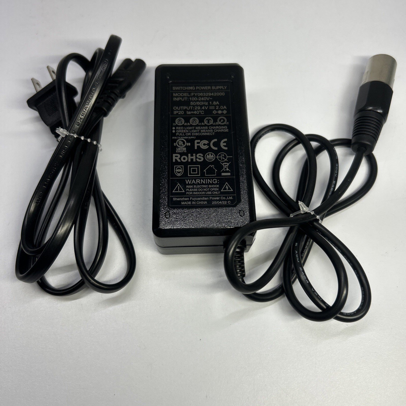 FY0632942000 , 29.4V 2A AC Adapter Power Supply Charger 3 Prong US SELLER