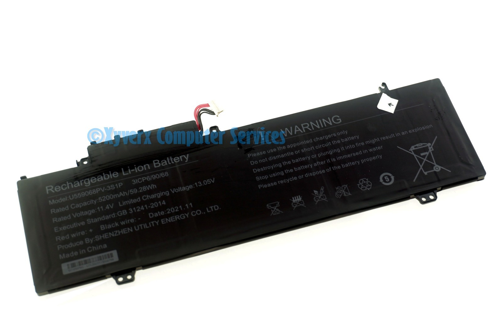 U559068PV-3S1P GENUINE GATEWAY BATTERY 11.4V   GWNR71517-BK(B)(READ)(DD110)