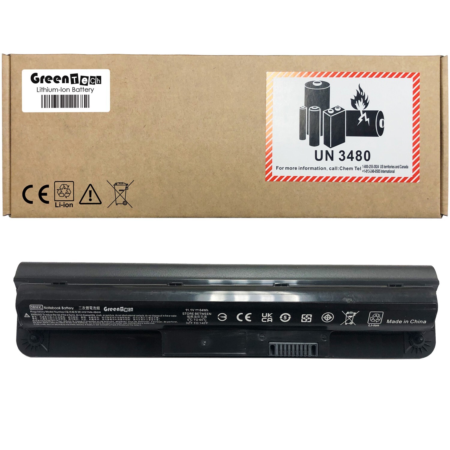 GREENTECH M0A68AA DB06XL BATTERY FOR HP PROBOOK 11 G1 G2 FOLIO 1040 G1 64WHR