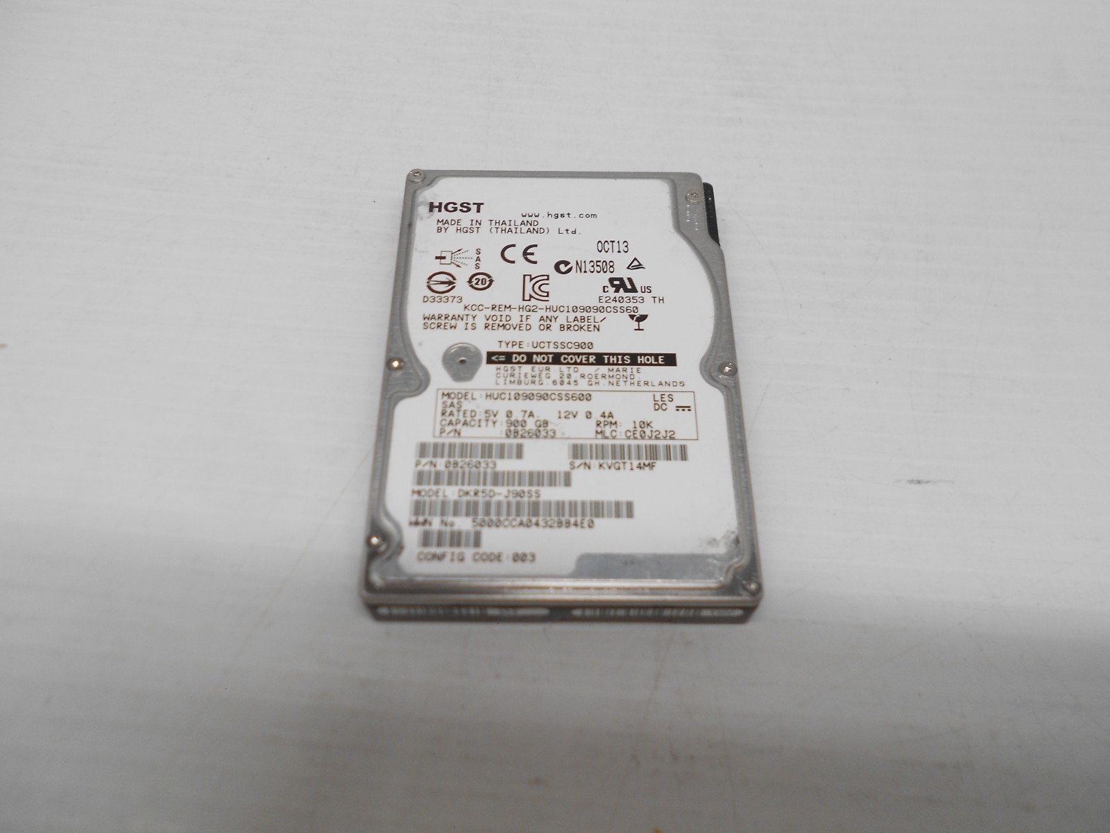 READ LOT of 59 HGST VSP 900GB 10K 2.5 SAS Hard Drive HUC109090CSS600 DKR5D-J90SS