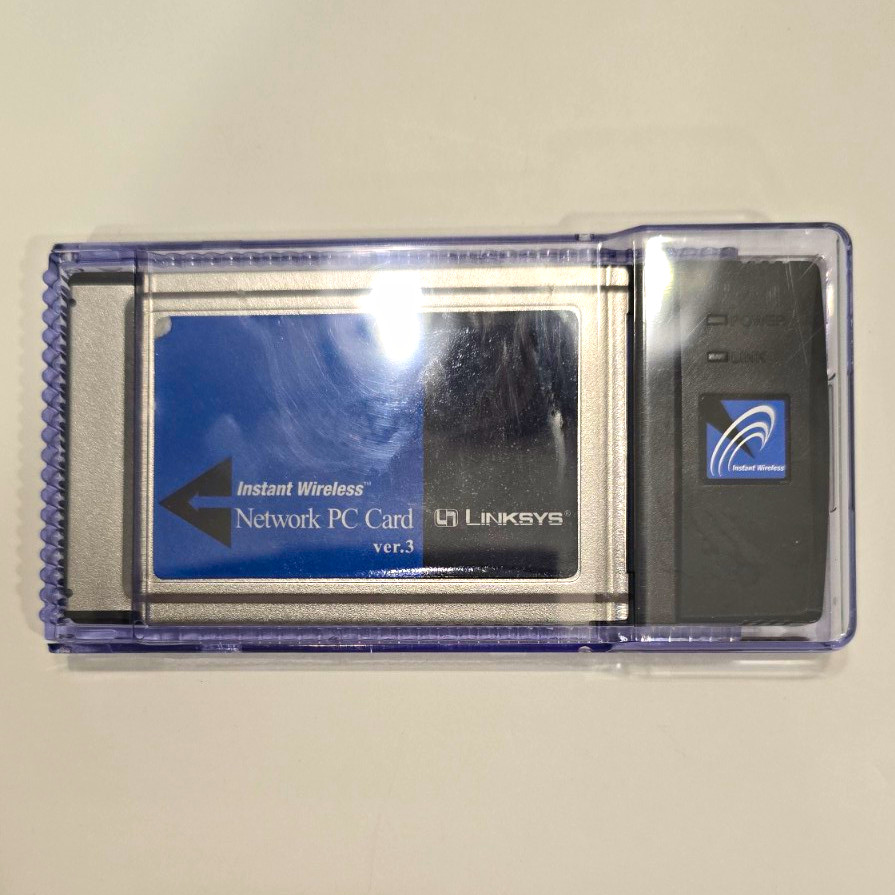 Wireless Network PC Card Linksys WPC11 Ver 3 Instant 802.11b PCMCIA Vintage