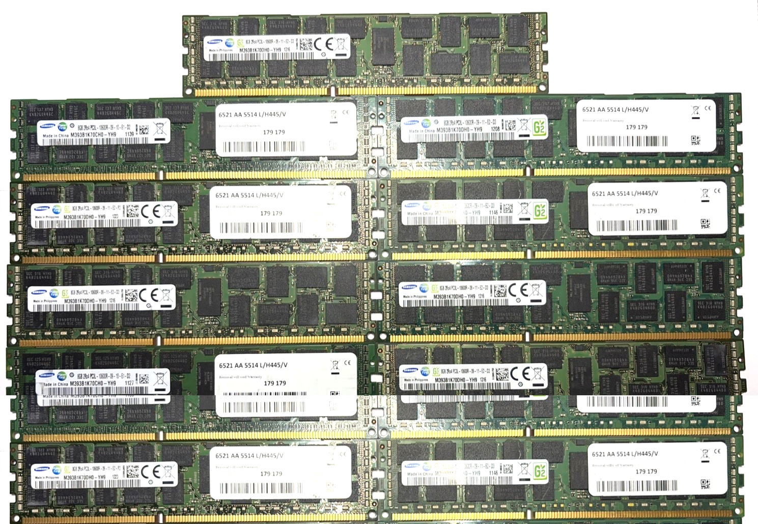 ✅ Gordon Gekko Holdings ✅ 88GB (11x8GB) DDR3-1333 ECC RDIMM Samsung Tested