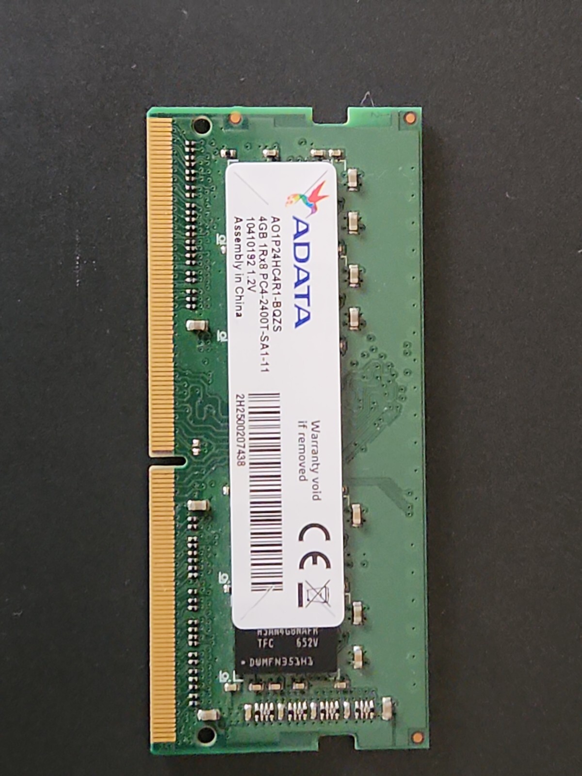 HP 15-BS070WM 4GB 1Rx8 Laptop Memory RAM PC4-2400T AO1P24HC4R1-BQZS 862397-855