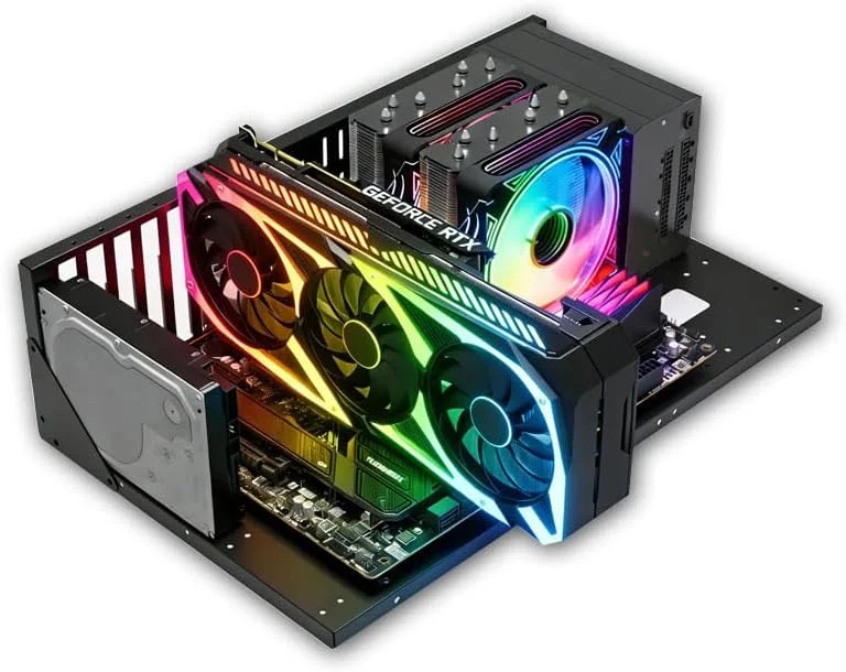 TGDGAMER Open Chassis DIY Gaming PC Test Bench, ATX/M-ATX/ITX, Wide Cooling