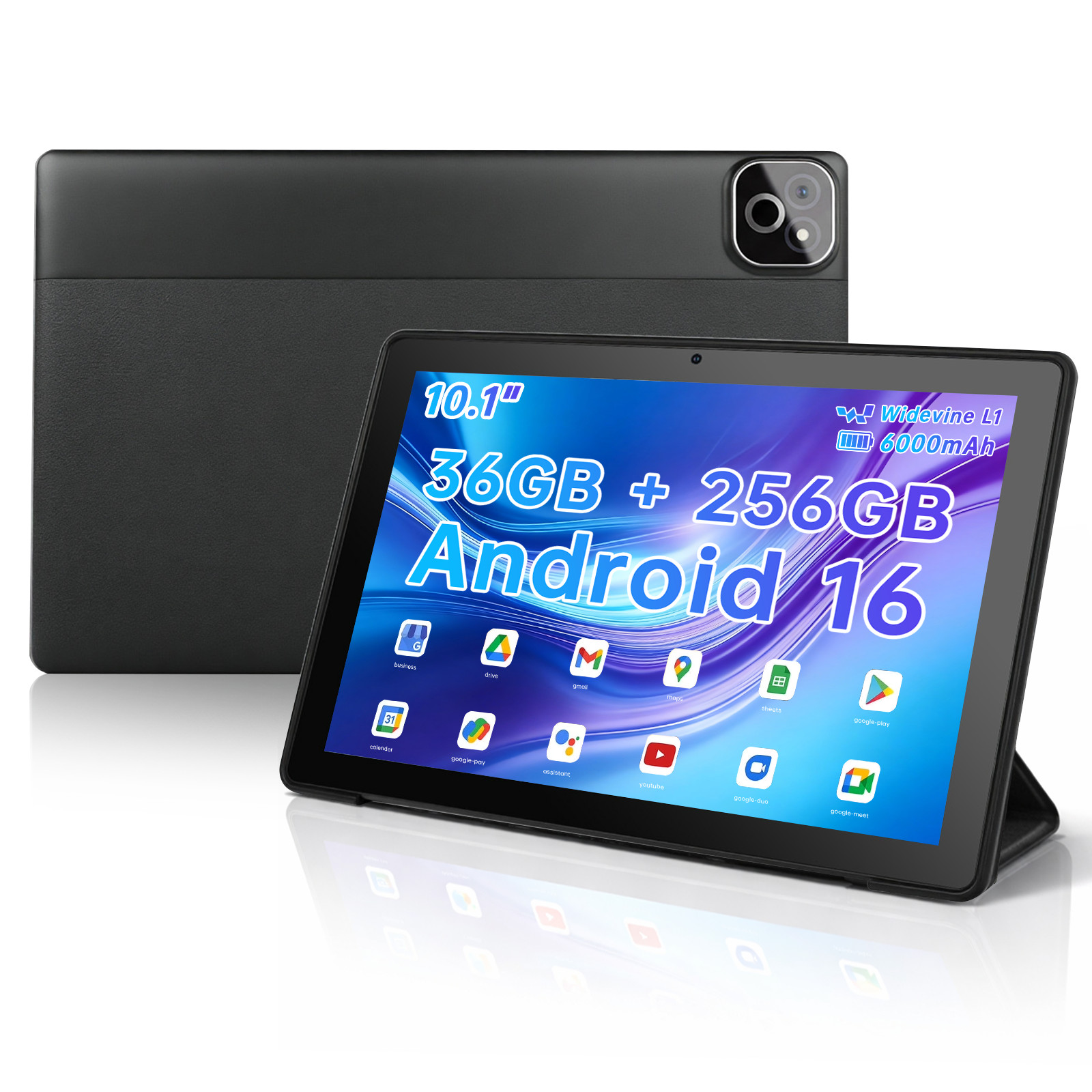 URAO 10.1 inch Tablet 34(6+28)GB RAM＆128GB ROM IPS LCD Android 16 5MP/8MP WIFI