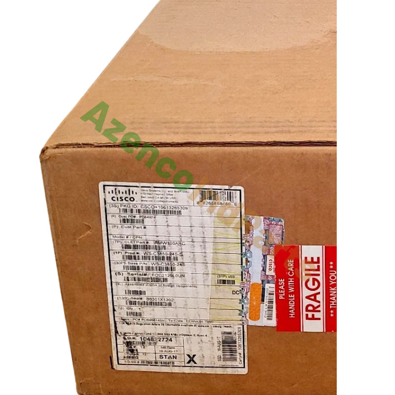 1PC New Cisco WS-C3850-24S-S Catalyst 3850 24 Port GE SFP IP Base Fast Shipping
