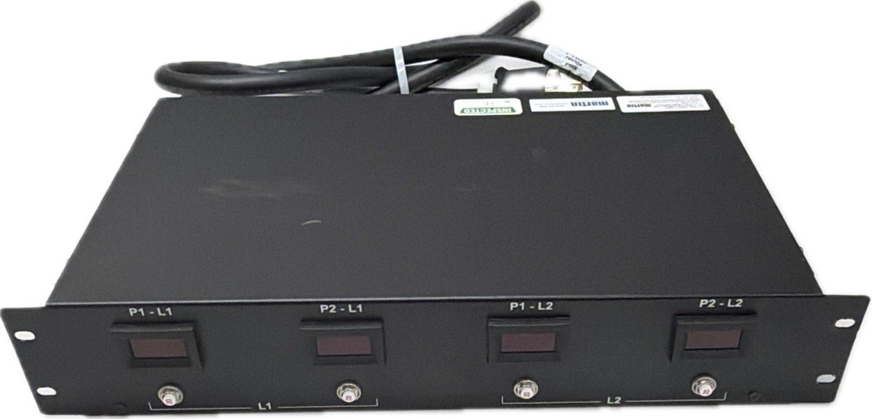 Martin PSRM-2U-H500M Rack PDU 125/250V 30A Hubbell 2711 4 LCD Monitors