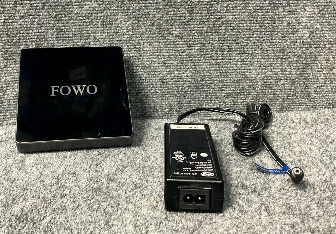 Fowo Mini PC Black Used Compact Desktop Computer AC Adapter