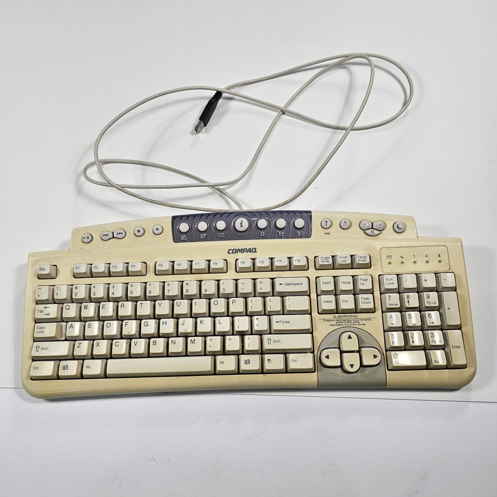 Vintage - Compaq Genuine Desktop USB USB Keyboard - Model KU-9978