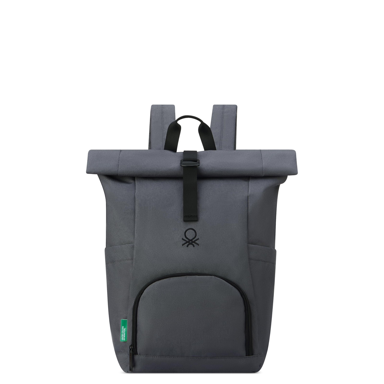 United Colors of Benetton Be Rolltop Laptop Backpack Anthracite