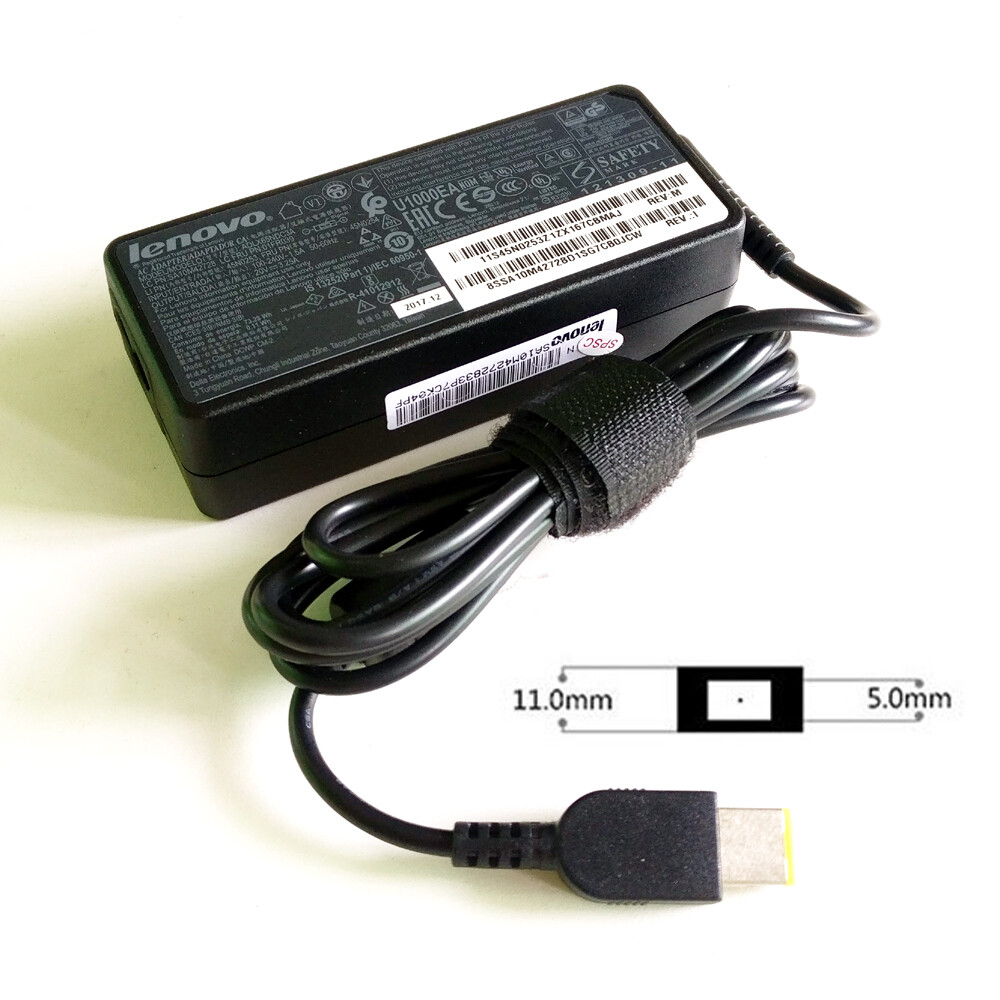 1pc Original Lenovo 20V 3.25A 65W Slim Square Tip AC/DC Power Charger Adapter