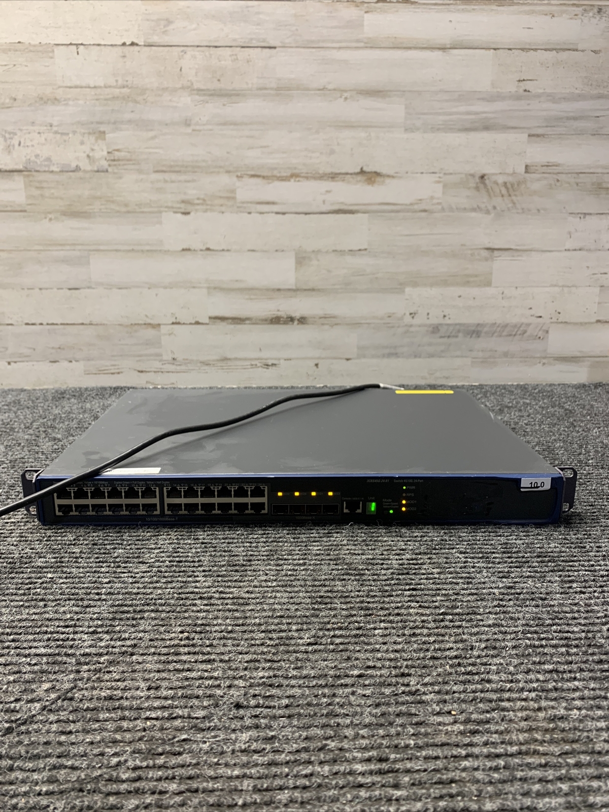 Used 3Com 3CRS45G-24-91 Switch 4510G 24-Port w/ 2 interface slots