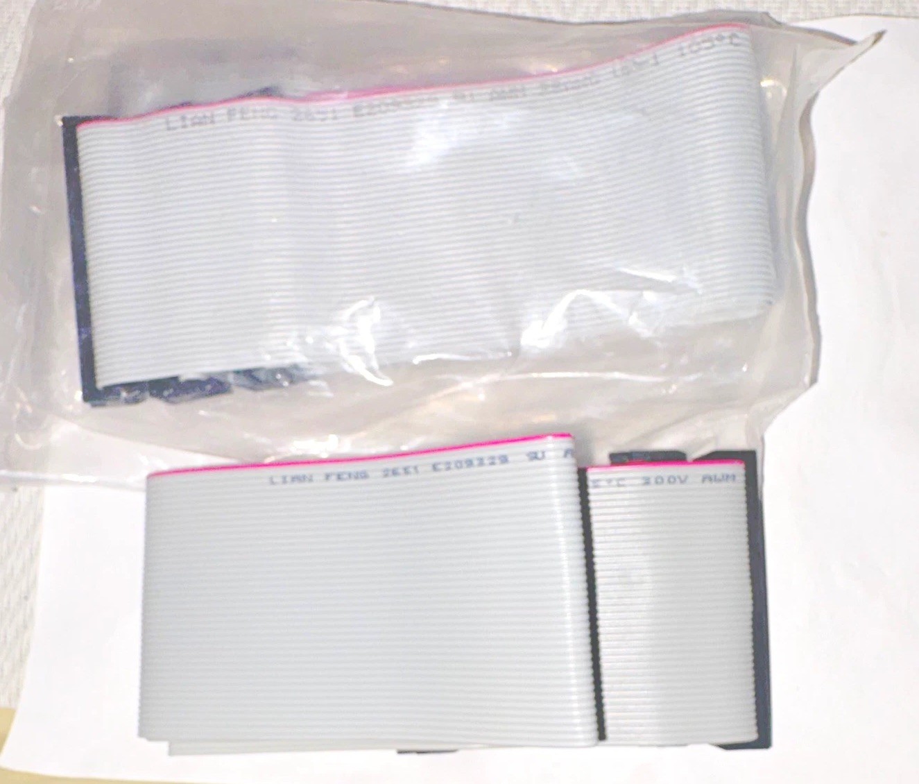 Lian Feng AWM 2651 E209329 40-Pin Flat Ribbon Cable 28AWG 23" Gray IDC PATA IDE