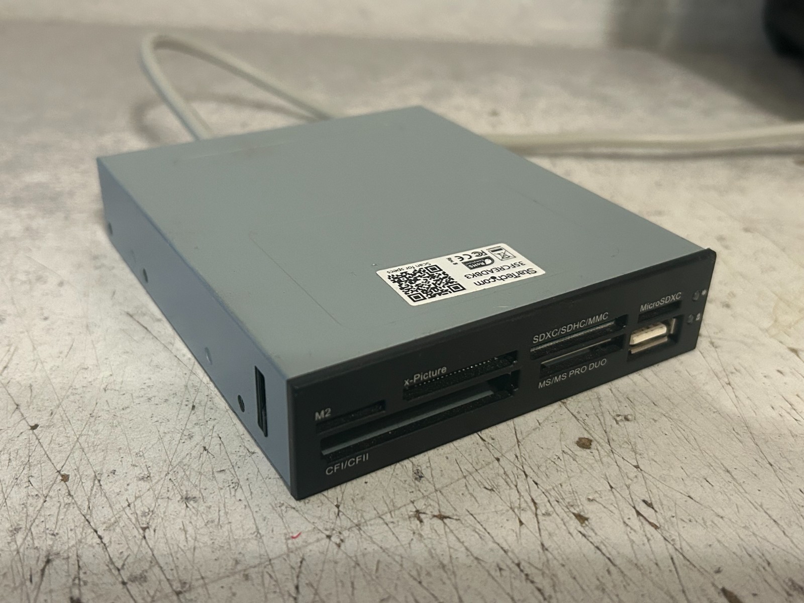 StarTech 22-in-1 Internal 3.5" Bay USB 2.0 Card Reader 35FCREADBK3 Quick Ship