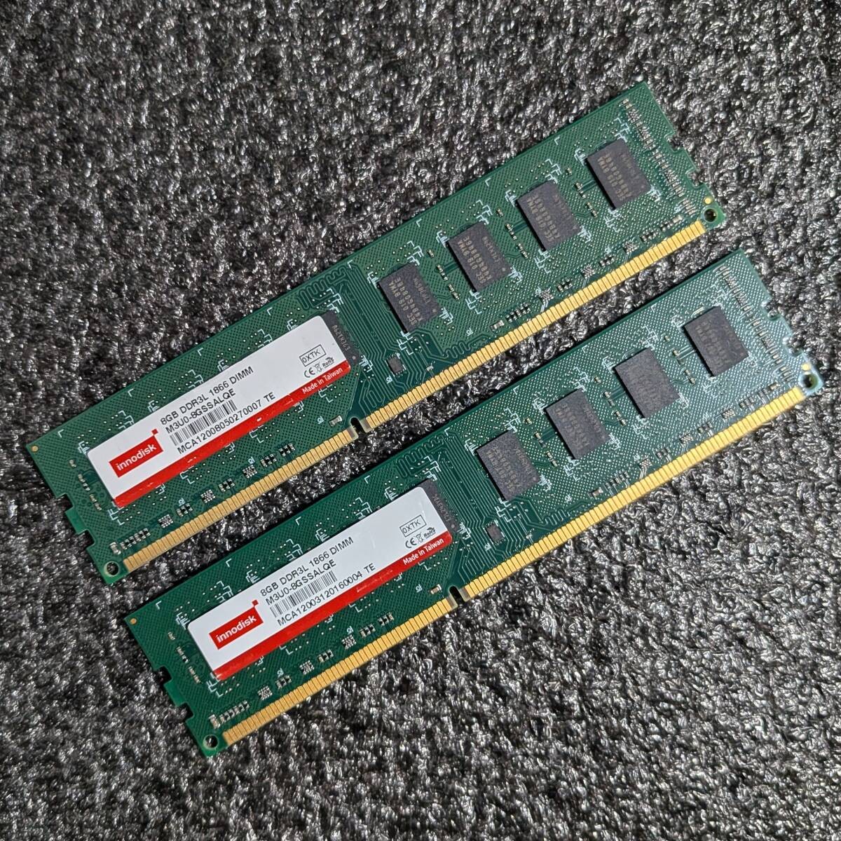 Innodisk 16GB DDR3L-1866 RAM 8GBx2 Low Voltage Used Tested