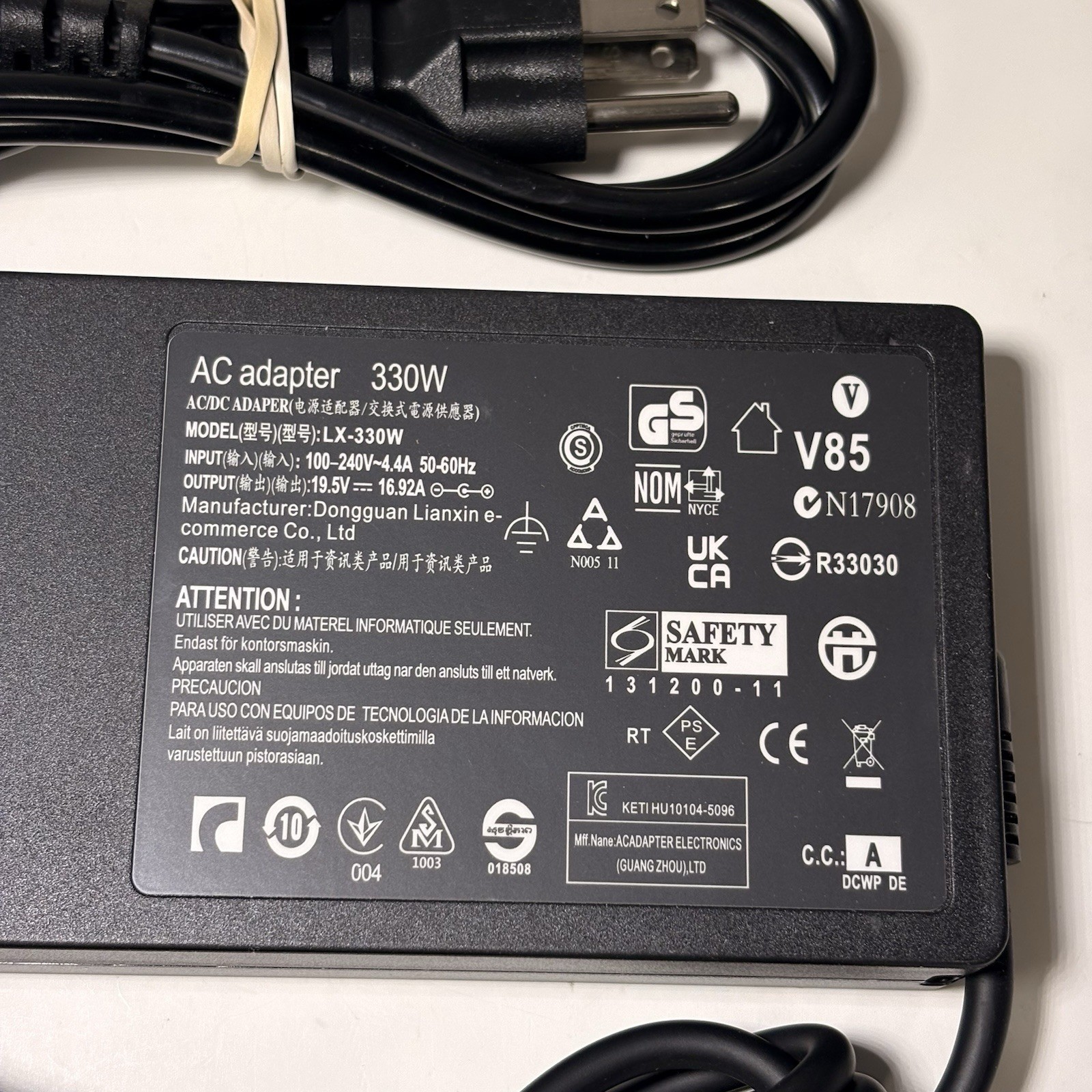 330W Charger for HP OMEN 16 17 MAX ZBook AC Adapter Power Supply M34531-003