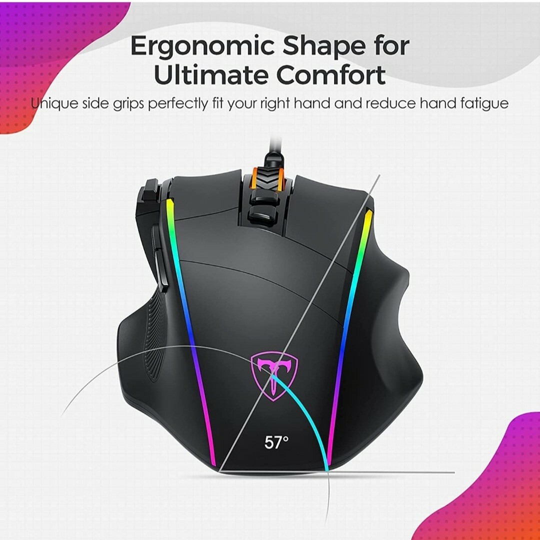 Wired RGB Gaming Mouse - Black