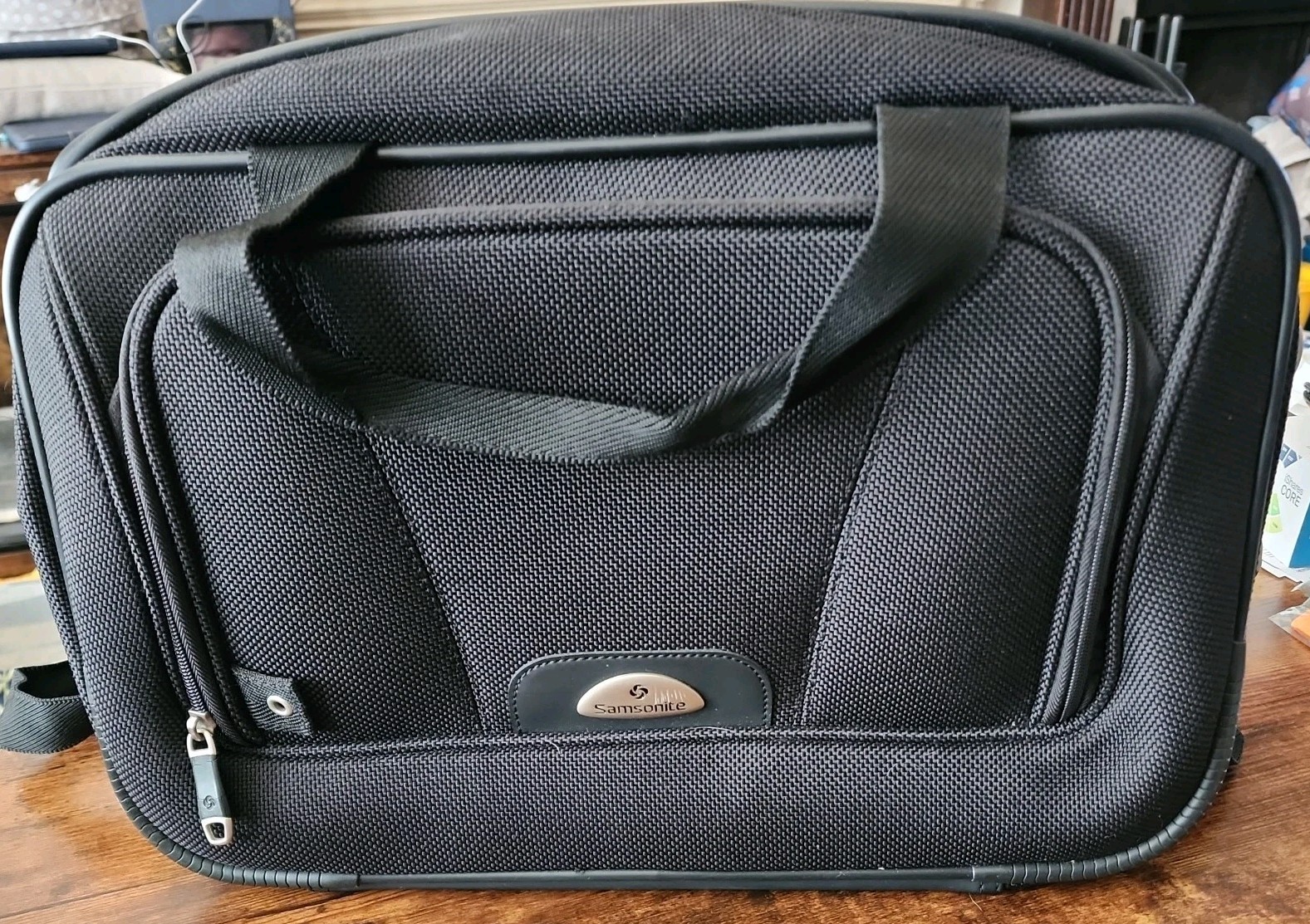 Samsonite Mobility Series 70392 Black Full Zip Laptop Briefcase Travel Luggage