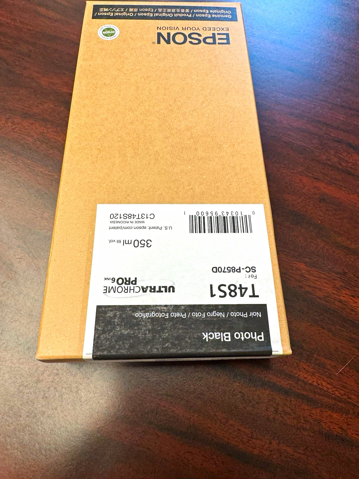 Epson Genuine/Original T4851/C13T485120 Photo Black Ink Cartridge