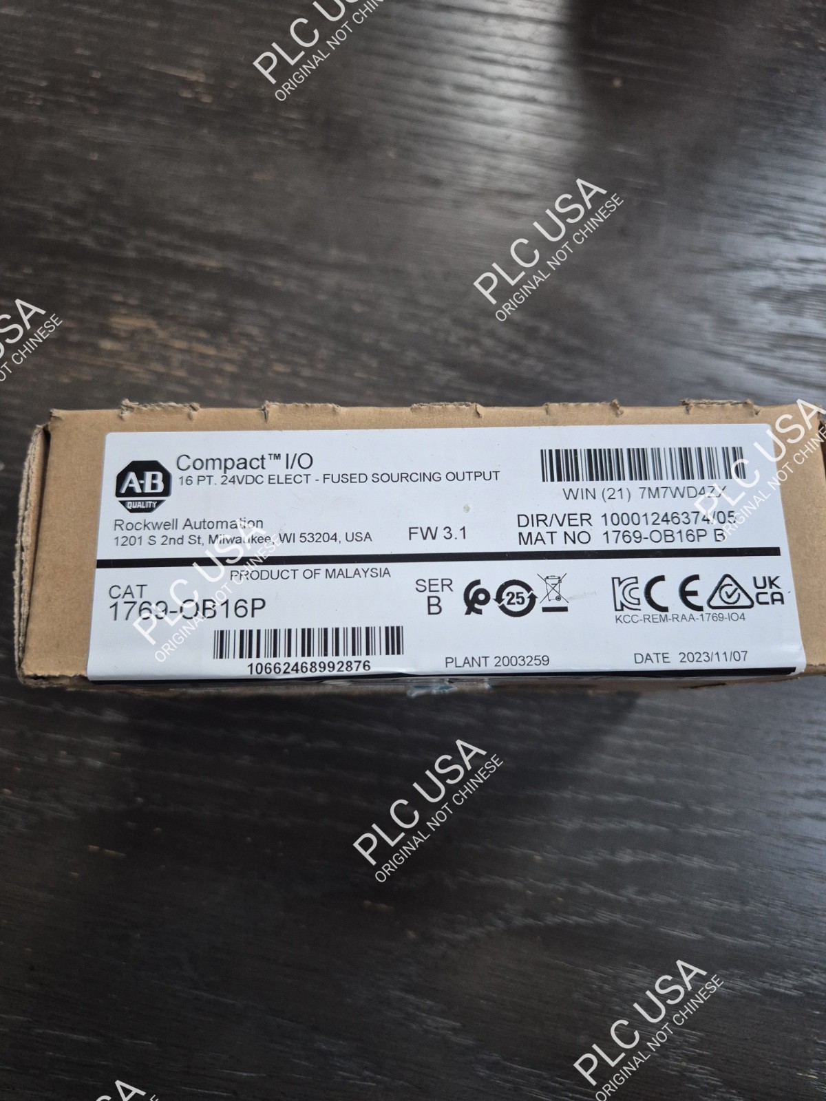 New Factory Sealed Allen Bradley 1769-OB16P /B CompactLogix 16-P24V OutputModule