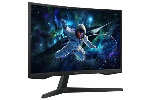 SAMSUNG 27-INCH ODYSSEY G55C SERIES QHD 1000R CURVED GAMING MONITOR, -  BLACK