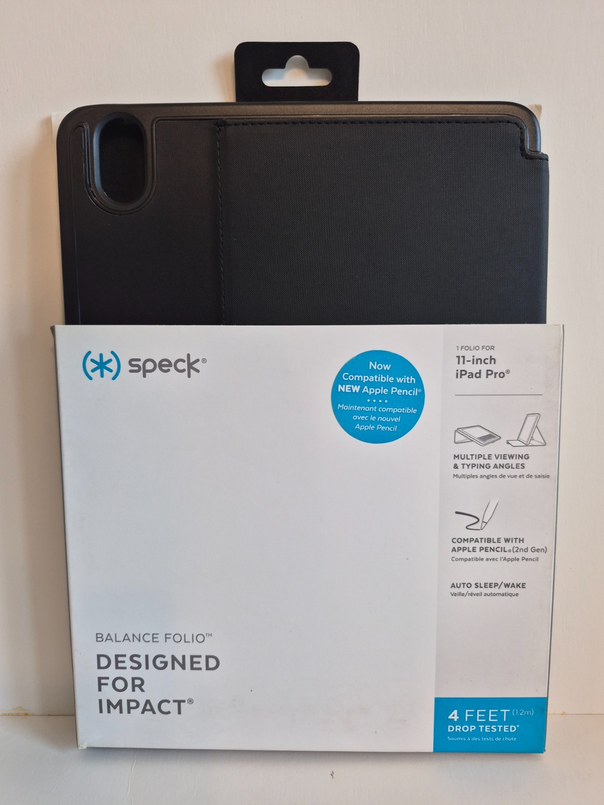 Speck Balance Folio Case for iPad Pro 11‑inch Black – Slim Protective Stand Cove