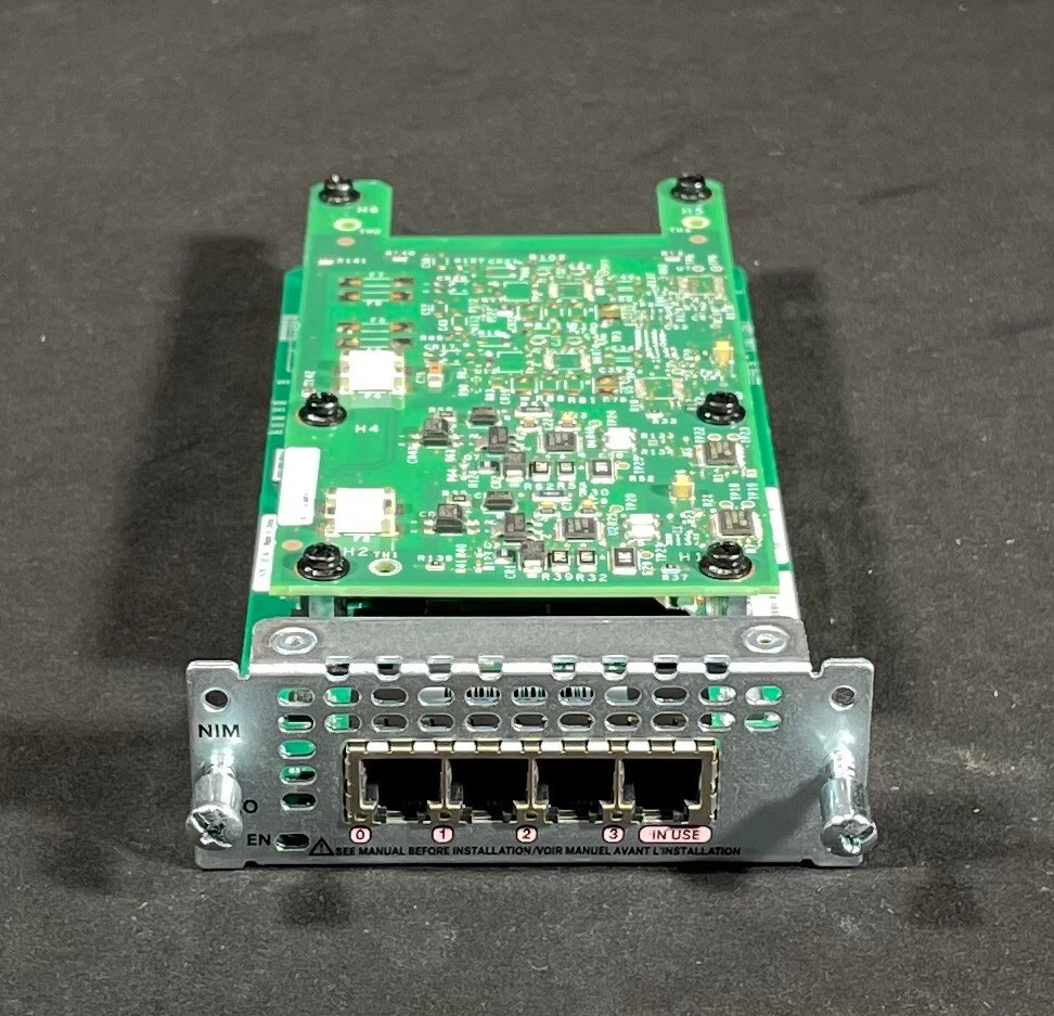 Cisco ISR 4000 NIM-4FXO  4Port Interface Module -Same Day Shipping