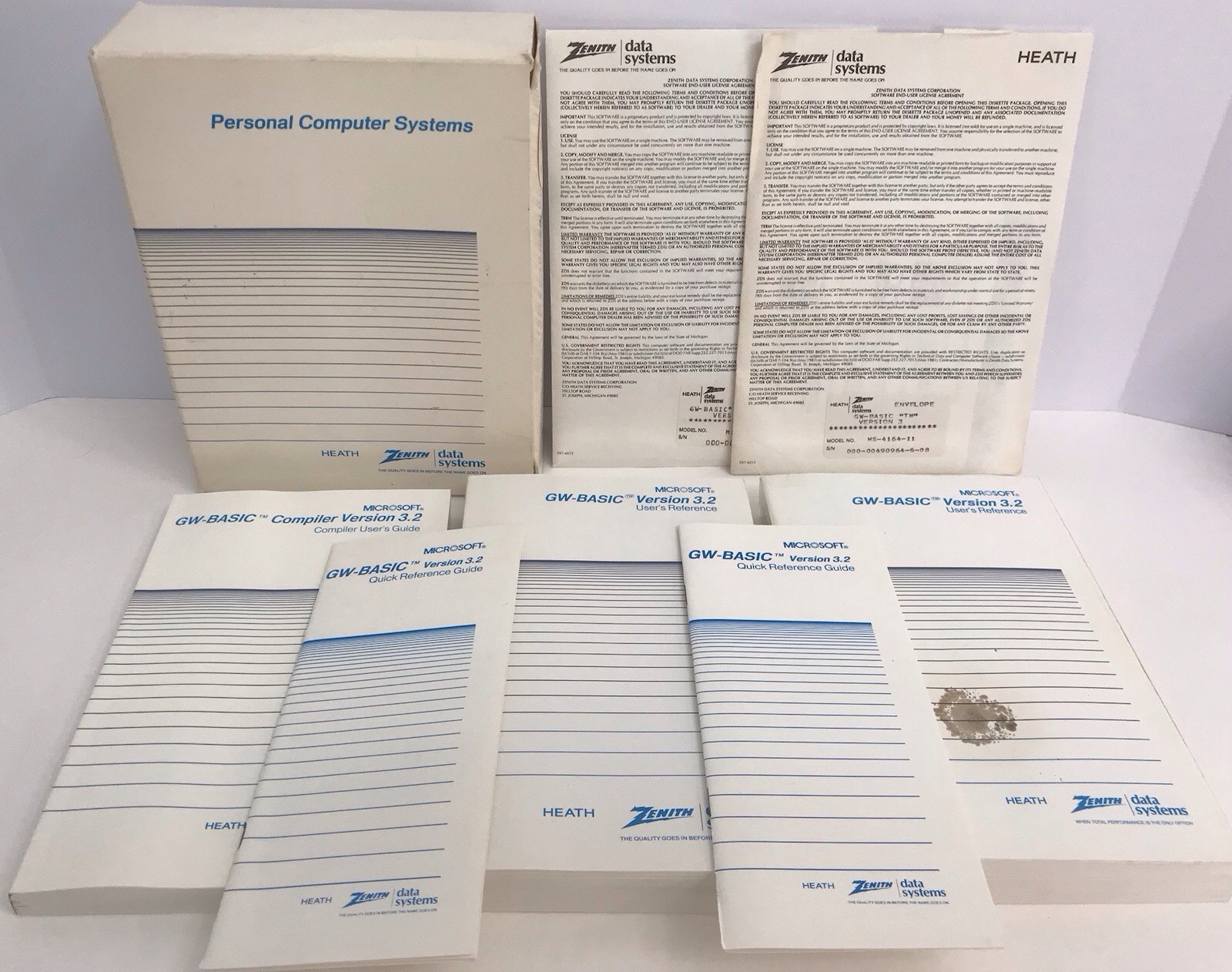 Software & Manual for Microsoft GW-BASIC Version 3.2 Heath/Zenith Data Systems