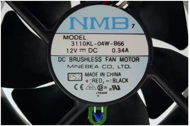 1PCS  NMB 3110KL-04W-B66 12V 0.34A Three-Wire Fan