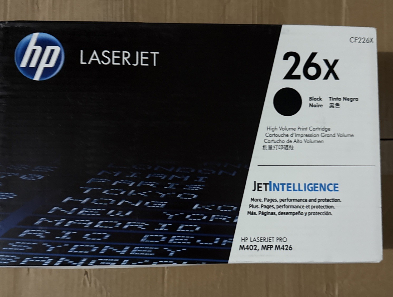 HP 26X CF226X Black Toner Cartridge, SEALED BOX