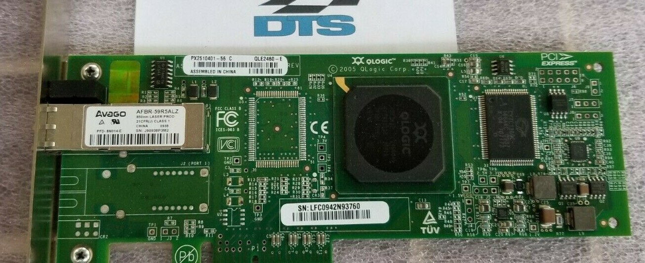 Q-Logic QLE2460-E SANBlade 2460 PCI-Ex4 4GB Fibre Channel HBA, EMC type