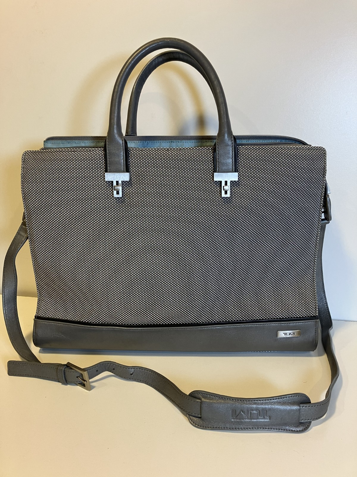 TUMI Sinclair Gray Laptop and Briefcase/Tote. 