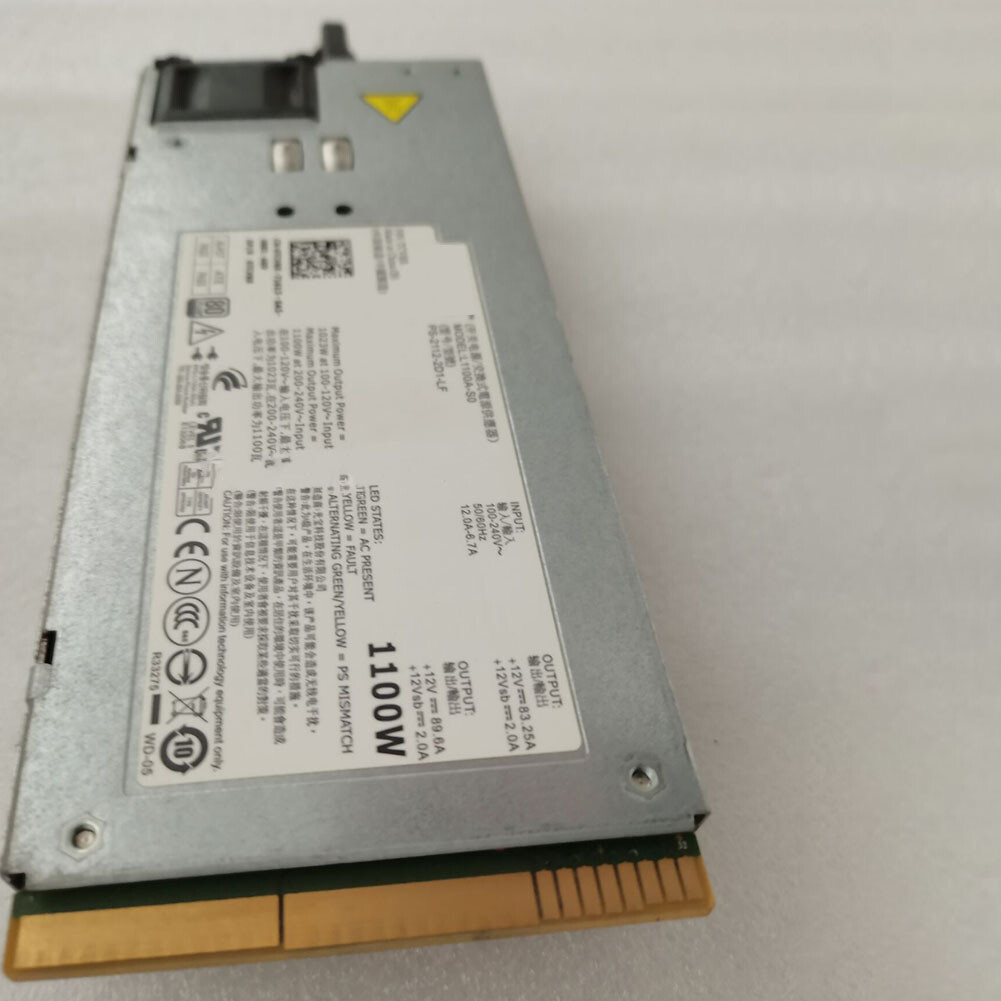 Power Supply L1100A-S0 PS-2112-2D1-LF 0TCVRR 1Y45R 1100W For Dell R910 T710
