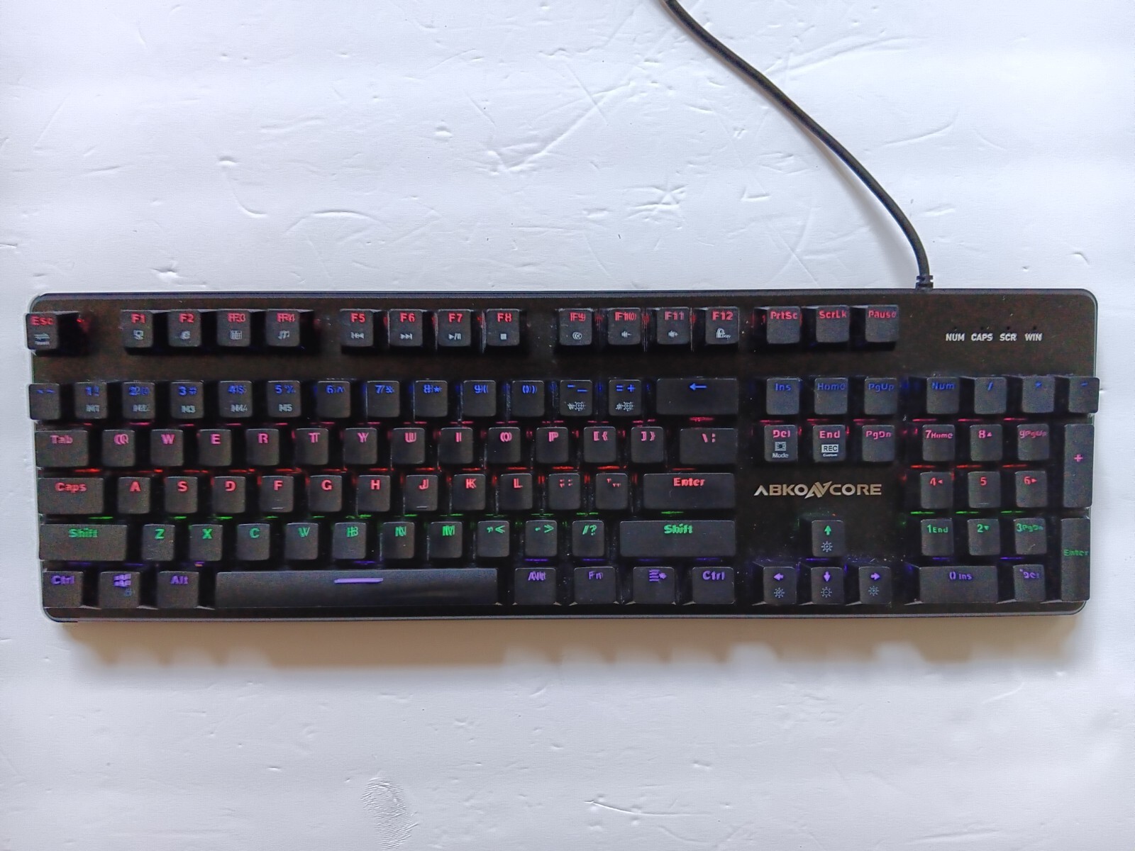 ABKO ABKONCORE K595 Mechanical Gaming Keyboard Black Multi-Colored Illumination 