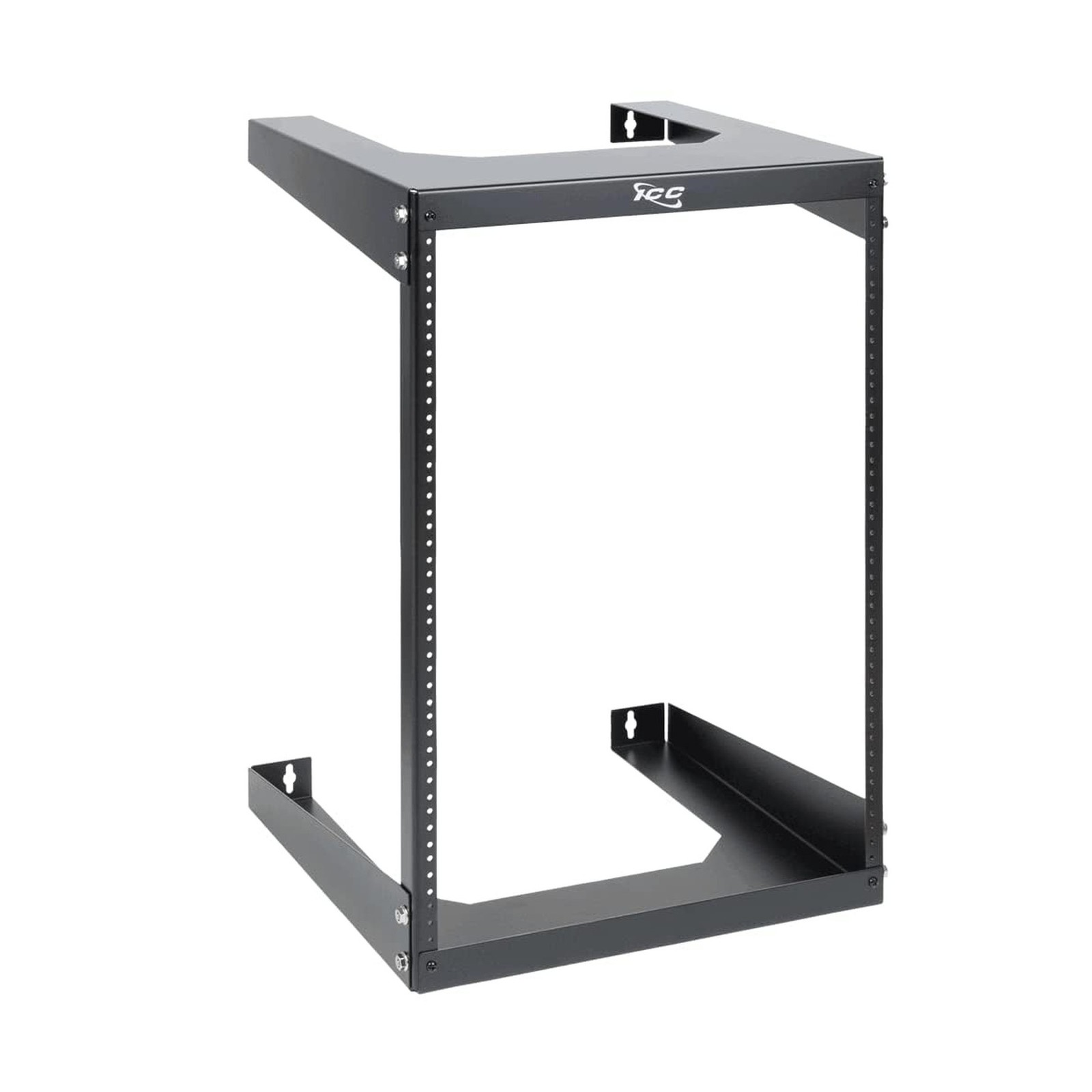 ICC 15U Wall Mount 19″ Open Frame Server Rack – 18″ Deep Cold-
