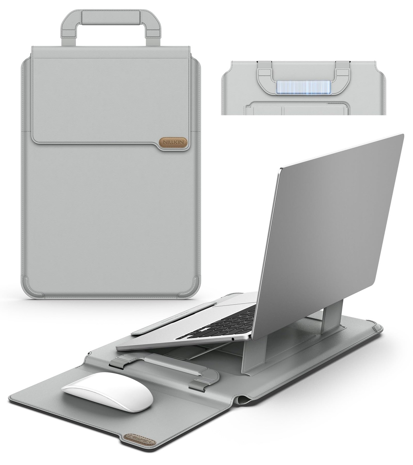 Nillkin 14 inch Laptop Sleeve with Stand (4-in-1), 2 Stand Modes, Pad