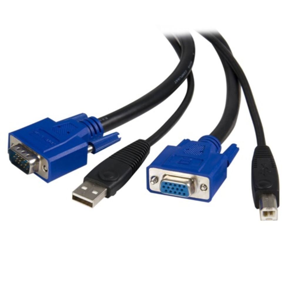 StarTech 15 ft 2-in-1 Universal USB KVM Cable - 15ft
