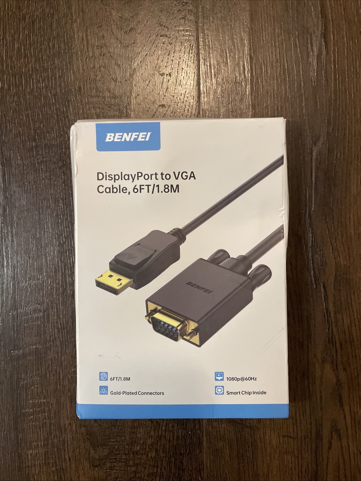 BENFEI DisplayPort to VGA Cable 1.8M DP to VGA Adapter Gold Plated Black