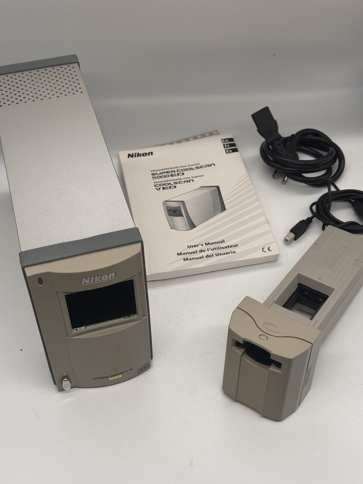 Nikon Coolscan v Ed Film Scanner LS-50 with SA-21 35mm Strip Film Adapter