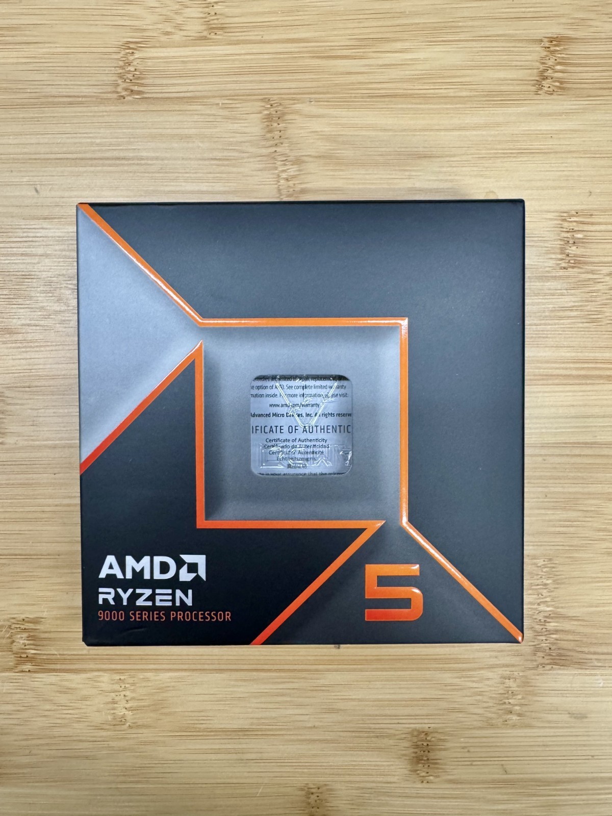 BOX ONLY- for AMD Ryzen 5 9600X - 9000 Series AM5- Box & Plastic CPU Insert Only